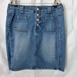 Levi’s Blue Denim Midi Skirt